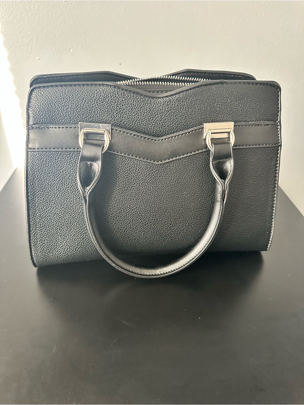 Classic Black Men's Top-Handle Bag